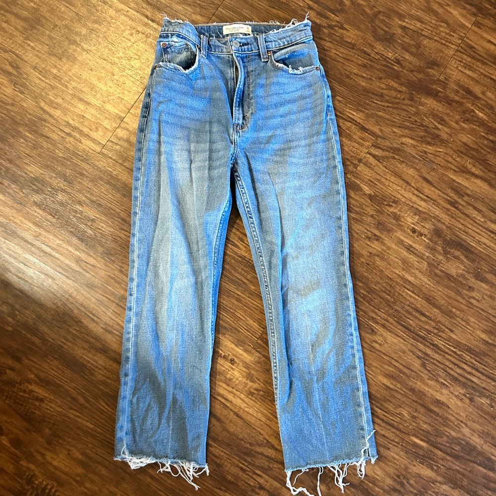 The Ankle Straight Ultra High Rise Jeans | Abercrombie & Fitch